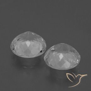 Pedras preciosas de Topázio Branco claro natural de 6.30 ct, Redondo, VVS-VS