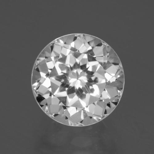 Topázio Branco Natural 4.36ct, Corte Redondo, VS