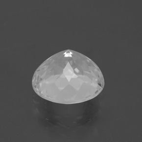 Topázio branco natural 6,06ct, corte redondo, VS
