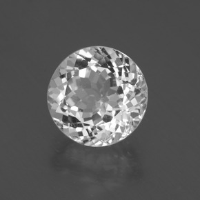 Topázio branco natural 4,96ct, corte redondo, VVS-VS