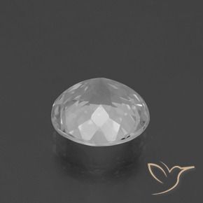 Topázio Branco claro Natural 4.75ct, Redondo, VVS-VS