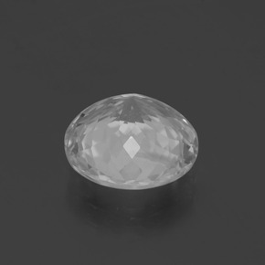 Topázio branco natural 4,96ct, corte redondo, VS