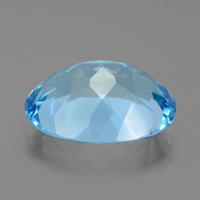 Topázio Céu azul Natural 22.01ct, Corte Oval, VVS