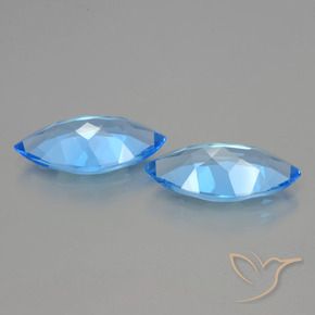 Pedras preciosas de Topázio Azul Suíço natural de 8.14 ct, Marquesa, VVS