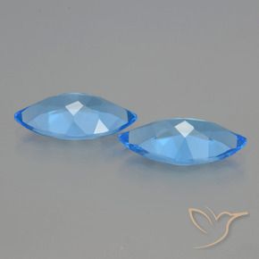 Pedras preciosas de Topázio Azul Suíço natural de 8.48 ct, Marquesa, VVS-VS
