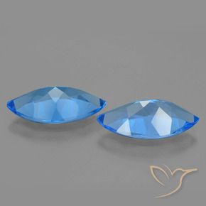 Pedras preciosas de Topázio Azul Suíço natural de 8.28 ct, Marquesa, VS
