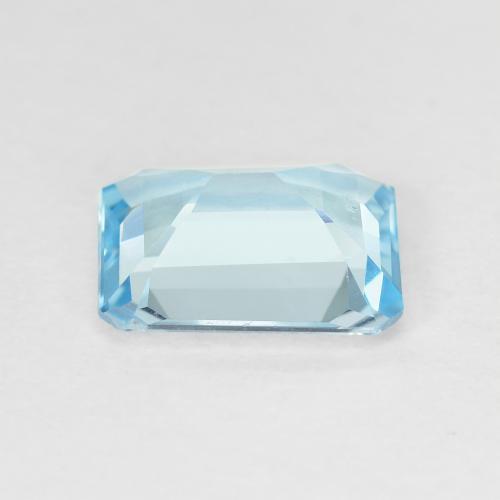 Topázio Azul Suíço Natural 3.25ct, Corte Esmeralda, VVS-VS
