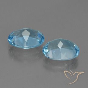 Pedras preciosas de Topázio Céu azul natural de 6.03 ct, oval, VVS