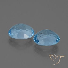Pedras preciosas de Topázio Céu azul natural de 6.31 ct, oval, VVS-VS