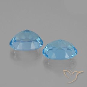 Pedras preciosas de Topázio Céu azul natural de 6.21 ct, oval, VVS