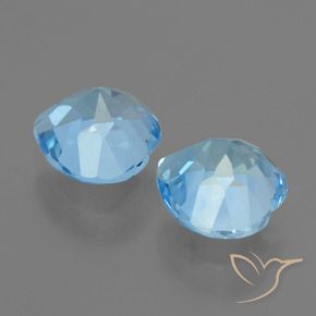 Pedras preciosas de Topázio Azul Suíço natural de 6.23 ct, Coração, VVS-VS