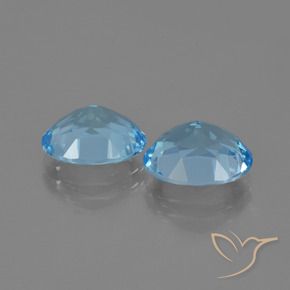 Pedras preciosas de Topázio Azul Suíço natural de 6.34 ct, oval, VVS-VS