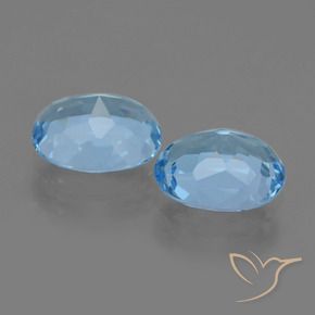 Pedras preciosas de Topázio Azul Suíço natural de 6.52 ct, oval, VVS
