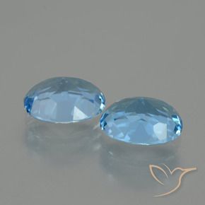 Pedras preciosas de Topázio Azul Suíço natural de 6.74 ct, oval, VVS-VS