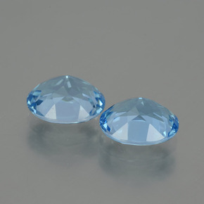 Pedras preciosas de Topázio Azul Suíço natural de 6.56 ct, Corte Oval, VVS