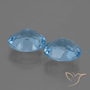 Pedras preciosas de Topázio Azul Suíço natural de 6.63 ct, oval, VVS