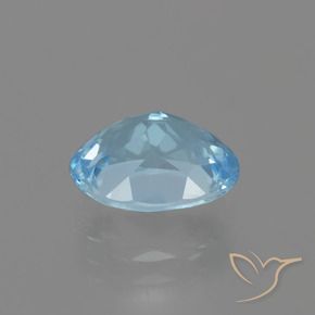 Topázio Céu azul Natural 3.20ct, oval, VVS-VS