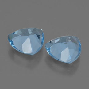 Pedras preciosas de topázio azul natural de 5,90 ct, trillion, VVS-VS
