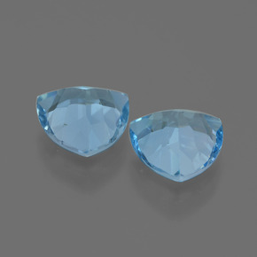 Pedras preciosas de Topázio Azul Suíço natural de 5.57 ct, Trilhão, VVS-VS