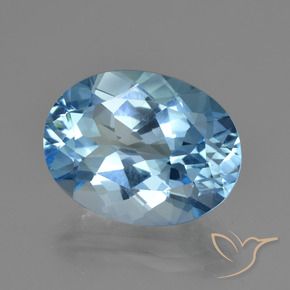 Topázio Azul Suíço Natural 20.49ct, oval, VVS