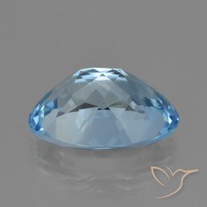 Topázio Azul Suíço Natural 20.49ct, oval, VVS