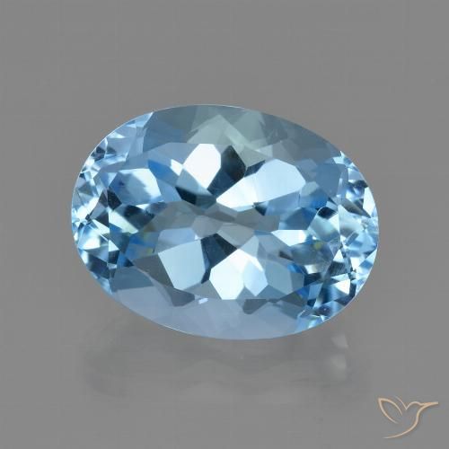 21.58ct Natural Céu azul Topázio, oval, VVS
