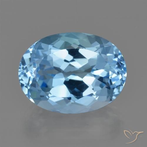 Topázio Céu azul Natural 23.15ct, Corte Oval, VVS