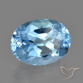 Topázio Céu azul Natural 23.15ct, Corte Oval, VVS
