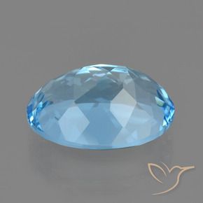Topázio Céu azul Natural 23.15ct, Corte Oval, VVS