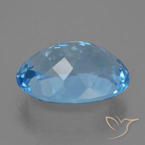 Topázio Azul Suíço Natural 22.72ct, oval, VVS-VS
