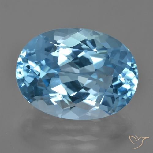 23.33ct Natural Azul Suíço Topázio, oval, VVS