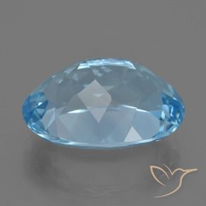 Topázio Azul Suíço Natural 23.33ct, oval, VVS