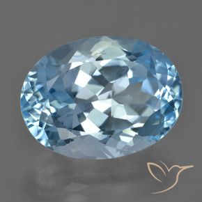 Topázio Azul Suíço Natural 23.45ct, oval, VVS