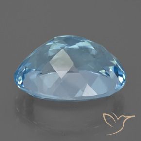 Topázio Azul Suíço Natural 23.45ct, oval, VVS