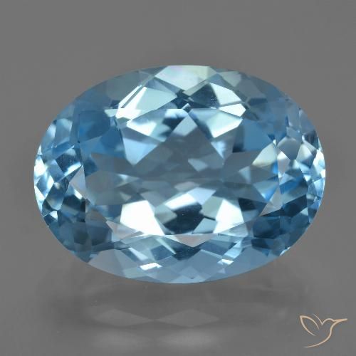 22.58ct Natural Azul Suíço Topázio, oval, VVS