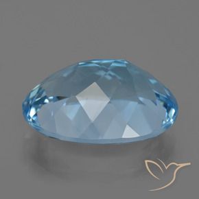 Topázio Azul Suíço Natural 22.58ct, oval, VVS