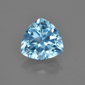 Topázio Céu azul Natural 3.44ct, Trilhão, VVS-VS