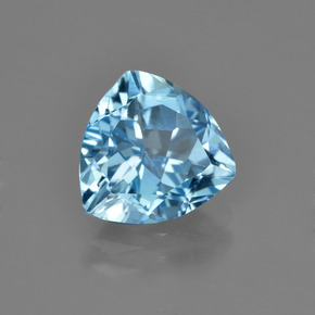Topázio Céu azul Natural 3.44ct, Trilhão, VVS-VS