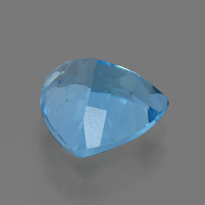 Topázio azul natural 3,75ct, trillion, VVS-VS