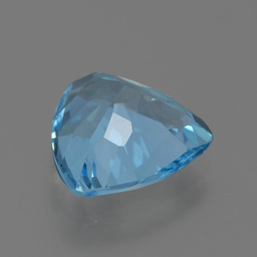 Topázio azul natural 3,39ct, trillion, VS