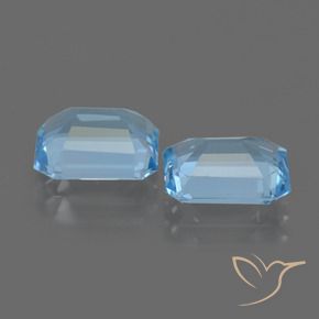 Pedras preciosas de Topázio Azul Suíço natural de 4.87 ct, Corte Octógono / Esmeralda, VVS-VS