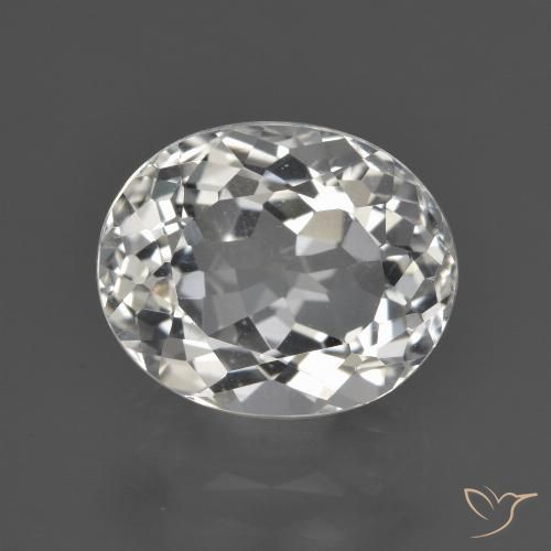 5.15ct Natural branco quente Topázio, oval, VS