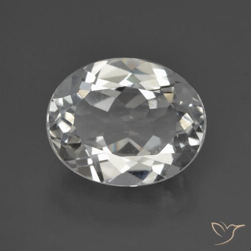 3.85ct Natural branco quente Topázio, oval, VS