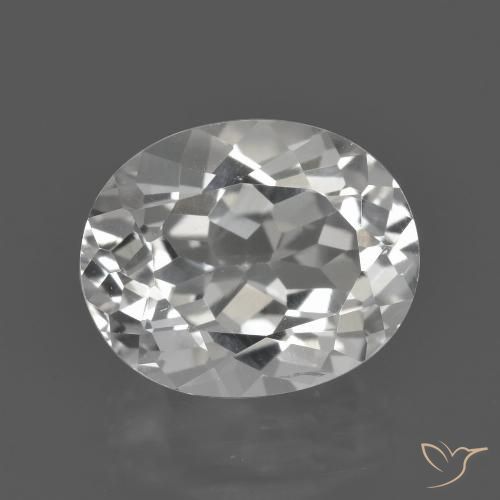 4.93ct Natural branco quente Topázio, oval, VVS