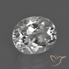 Topázio branco quente Natural 4.86ct, oval, VS