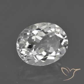 Topázio branco quente Natural 4.79ct, oval, VS