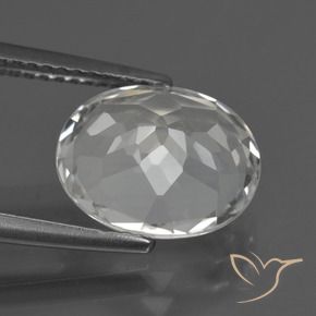 Topázio branco quente Natural 4.79ct, oval, VS
