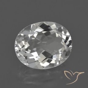 Topázio Branco claro Natural 4.58ct, oval, VS
