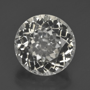 Topázio branco quente Natural 7.49ct, Corte Redondo, VS