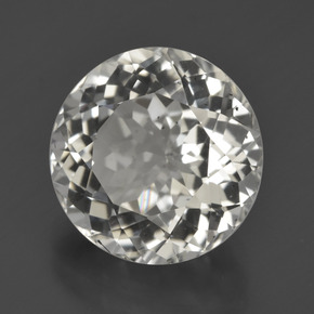 Topázio branco quente Natural 7.49ct, Corte Redondo, VS